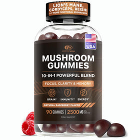 Bouteille de gummies champignons Effective Nutra vue de face