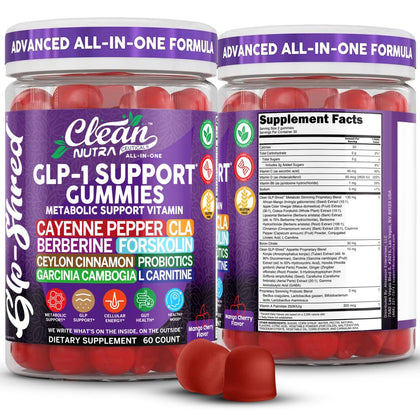 Bouteille de gummies Clean Nutraceuticals avec Poivre de Cayenne, 60 pièces