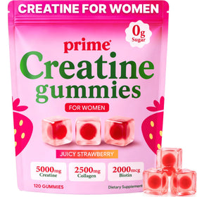 Bouteille de gummies créatine 6-en-1 Gains vue de face