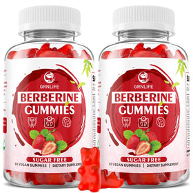Bouteille de gummies de berbérine GrnLife avec cannelle de Ceylan, vue de face
