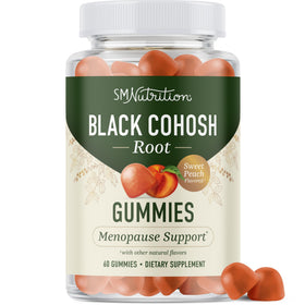 Bouteille de gummies de cimicifuga SMNutrition vue de face