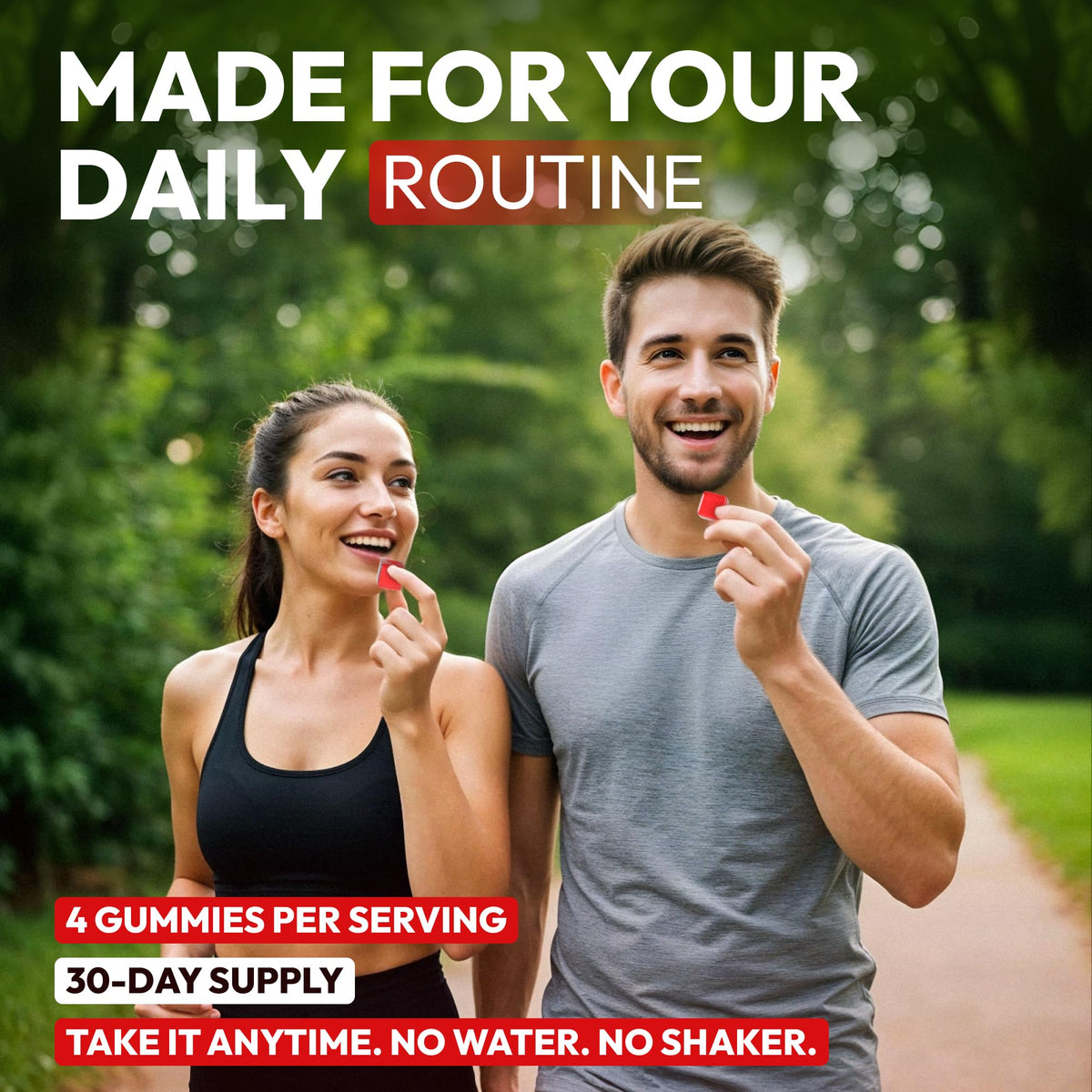 Bouteille de gummies de créatine HCL Premium Select Nutrition ouverte