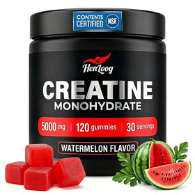 Bouteille de gummies de créatine Hen Loog saveur pastèque