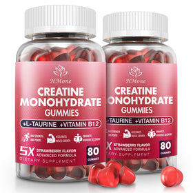 Bouteille de gummies de créatine HMone 160 unités saveur fraise