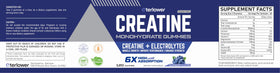 Bouteille de gummies de créatine monohydrate eterlower avec une main tenant une gummy