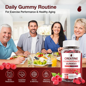 Bouteille de Gummies de Créatine Monohydrate MaxHemp ouverte