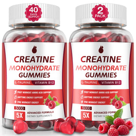 Bouteille de Gummies de Créatine Monohydrate MaxHemp vue de face