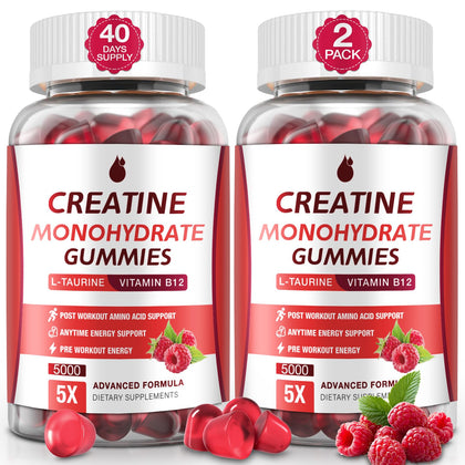Bouteille de Gummies de Créatine Monohydrate MaxHemp vue de face