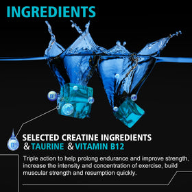 Bouteille de gummies de créatine monohydrate ouverte