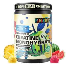 Bouteille de gummies de creatine monohydrate PURESTVITS vue de face