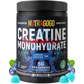 Bouteille de gummies de créatine NUTRAGOGO vue de face