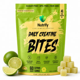 Bouteille de Gummies de Créatine Nutrify 60 unités vue de face