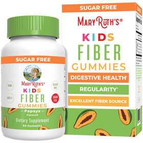 Bouteille de gummies de fibres MARYRUTH'S pour enfants, 60 comprimés, saveur papaye