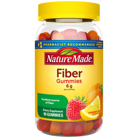 Bouteille de Gummies de Fibres Nature Made 90 unités vue de face