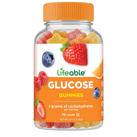 Bouteille de gummies de glucose Lifeable 90 pièces vue de face