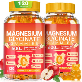 Bouteille de gummies de magnésium glycinate Cytona 600mg vue de face