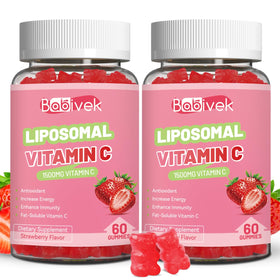 Bouteille de gummies de vitamine C liposomale Babivek, 120 pièces