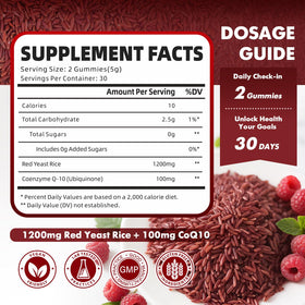 Bouteille de gummies GrnLife avec CoQ10, 60 gummies