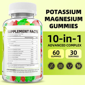 Bouteille de gummies GrnLife avec étiquette et contenu