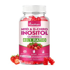 Bouteille de gummies Haohan Myo-Inositol et D-Chiro Inositol vue de face