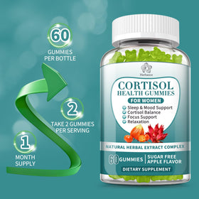 Bouteille de gummies Herbance sur une table