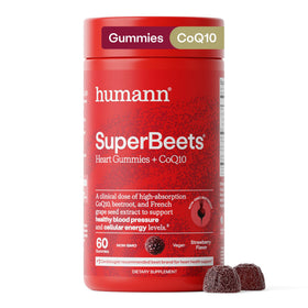 Bouteille de gummies HumanN SuperBeets 3-en-1 avec 60 gummies