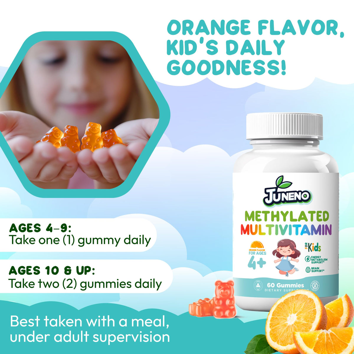 Bouteille de gummies Juneno ouverte avec gummies visibles