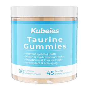 Bouteille de gummies Kubeies Taurine 1000mg vue de face