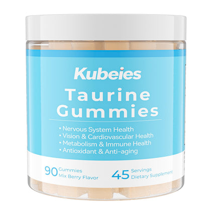 Bouteille de gummies Kubeies Taurine 1000mg vue de face