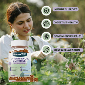 Bouteille de gummies KumuoKeol sur fond blanc