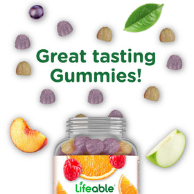 Bouteille de gummies Lifeable Calcium D3 sur une table