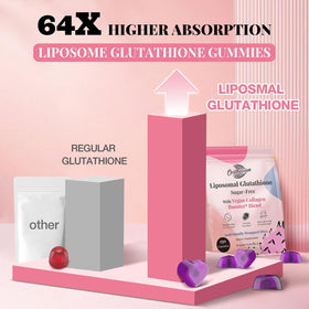 Bouteille de Gummies Liposomales de Glutathion Orinthalixium ouverte
