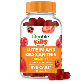 Bouteille de gummies Lutein Lifeable pour enfants, saveur baie