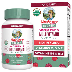 Bouteille de gummies multivitamines bio MARYRUTH'S pour femmes, 60 unités
