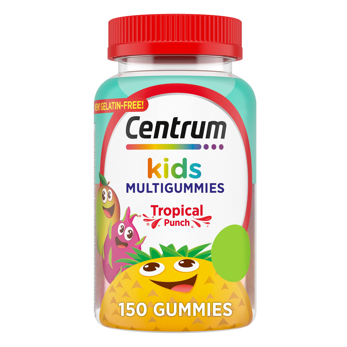 Bouteille de gummies multivitamines Centrum pour enfants 150 comprimés saveur tropicale