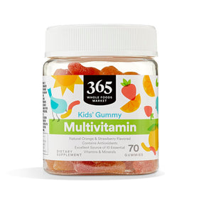 Bouteille de gummies multivitamines enfants 365 avec 70 comprimés