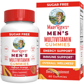 Bouteille de gummies multivitamines MARYRUTH'S pour hommes, 60 unités