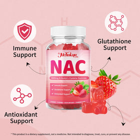 Bouteille de gummies NAC Mchokuu vue de dos