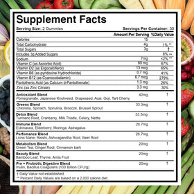 Bouteille de gummies NutraPath ouverte avec gummies visibles