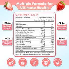 Bouteille de gummies Potassium Magnésium Zetelixia vue de côté
