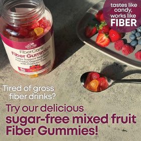 Bouteille de gummies prébiotiques Country Farms avec étiquette visible
