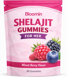 Bouteille de Gummies Shilajit velura 30 Gummies Saveur Baies