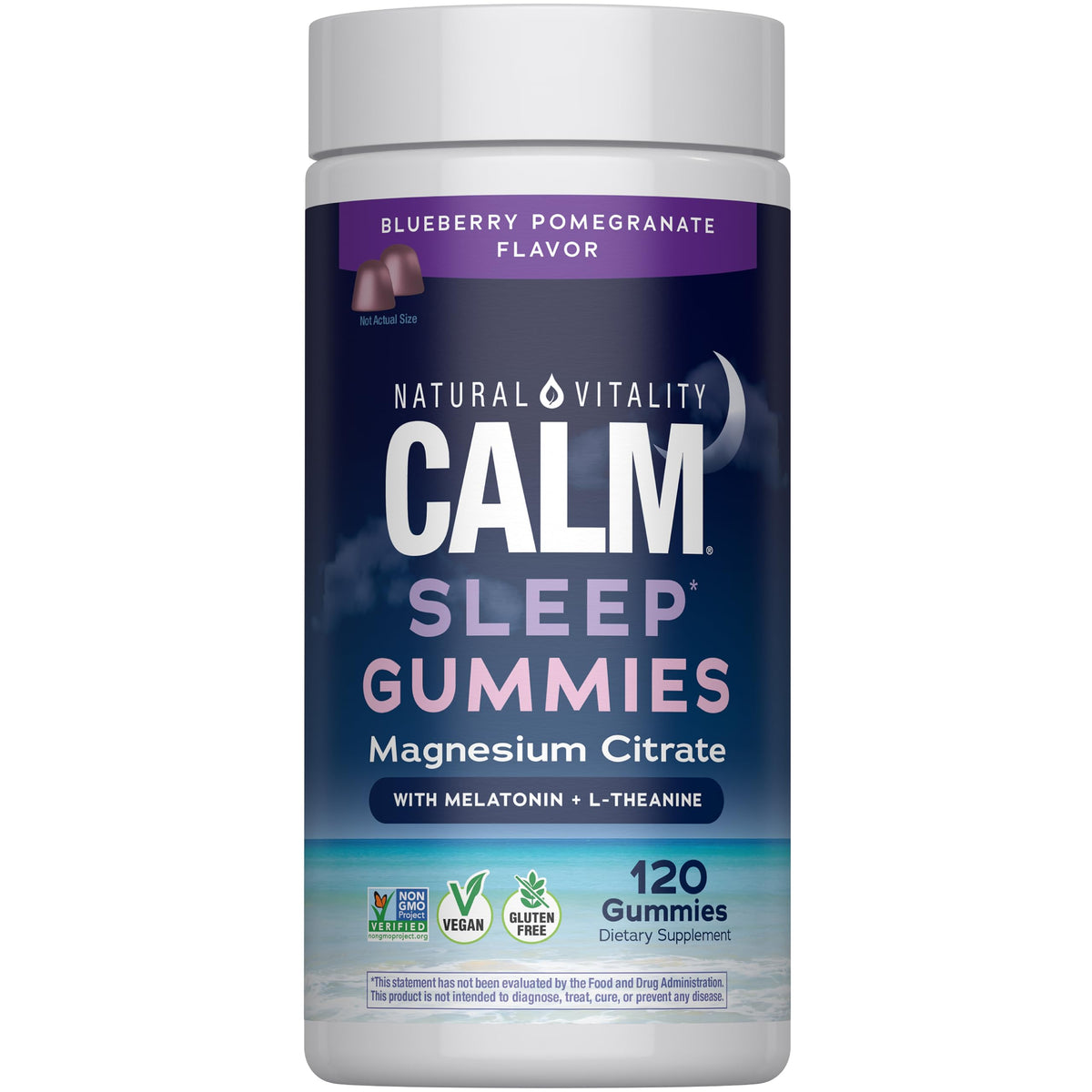 Bouteille de gummies SLEEP Natural Vitality avec 120 unités