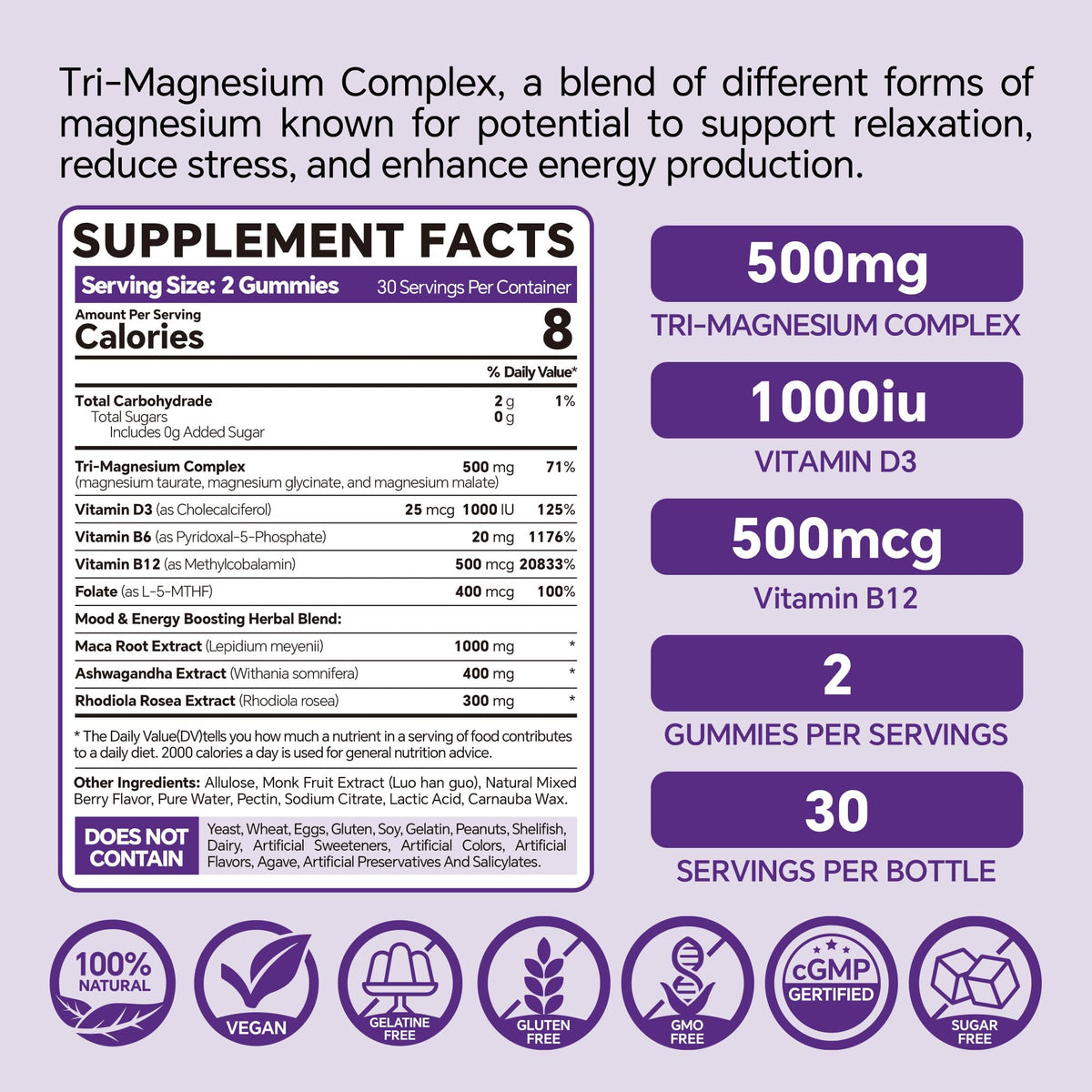 Bouteille de Gummies VEETAGYO avec 120 gummies