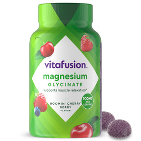 Bouteille de gummies Vitafusion Magnésium Glycinate 60 gummies vue de face