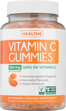 Bouteille de gummies vitamine C vegan 500mg Healths Harmony