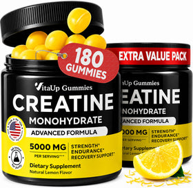 Bouteille de gummies VitaUp créatine monohydrate 180 gummies