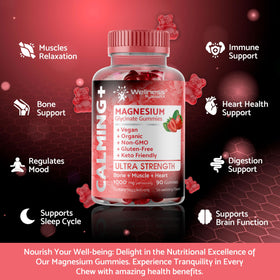 Bouteille de gummies WELLNESS LABSRX avec étiquette visible