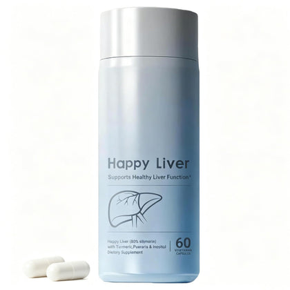 Bouteille de Happy Liver Complément Alimentaire Chardon-Marie 60 Capsules