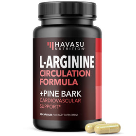 Bouteille de HAVASU NUTRITION L-Arginine 1800mg avec Extrait de Pin 100mg